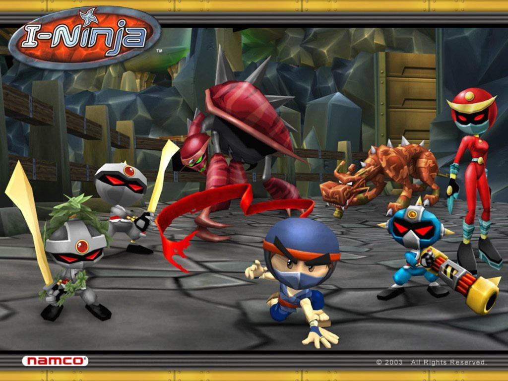 Игры роботы ниндзя. I-Ninja (2004) ps2. I Ninja игра. Игра i-Ninja 2004. I Ninja 2.